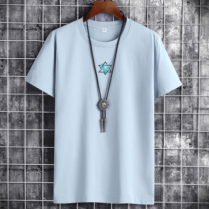 Men's Short Sleeve  Cotton Fashion Male Casual Tops Oversized Man T Shirt - xinnzy