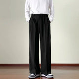 Japanese Vintage Drape Pants Suit Pants Loose Straight Casual