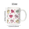 1pc Love Bubbles Mug 11oz Tea Milk Valentine's Day Anniversary Gifts