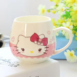 Niedliche Doraemon Hello Kitty Tasse, Keramiktasse, fetter Bauchbecher, Liebhaberbecher, kreative Cartoon-Birne