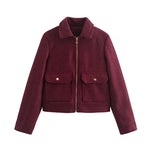 Spring Autumn Woolen Jacket