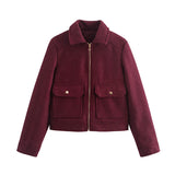 Spring Autumn Woolen Jacket