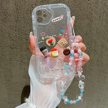 Korean Cute 3D Coffee Phone Case For iPhone
