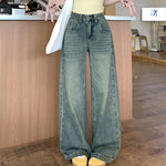 Streetwear Y2K Baggy Wide Leg Jeans 90S High Waist Straight Pants