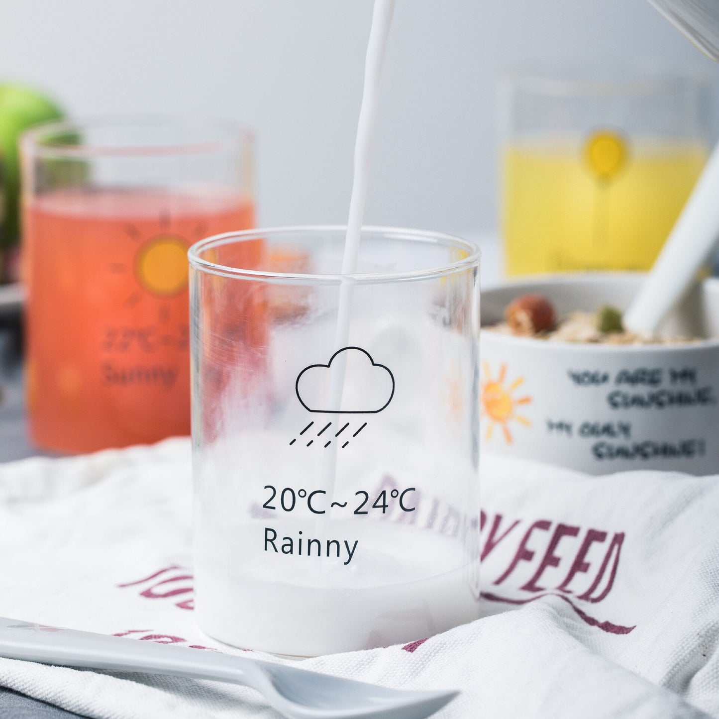 Coffee Tea Mug Drinks Dessert Cup Glass Mugs Handle Drinkware