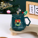 400ml Cartoon Santa Claus Elk Ceramic Mug