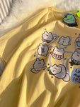 Kawaii Harajuku Tees: Cute Cartoon Charms for Your Style