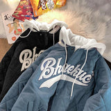 Herbst und Winter, trendiger Druck, winddichte Jacke, locker, lässig