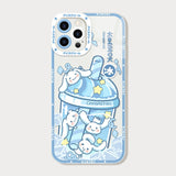 Cinnamoroll Hello Kitty Case for iPhone  Clear Silicone Cover Fundas