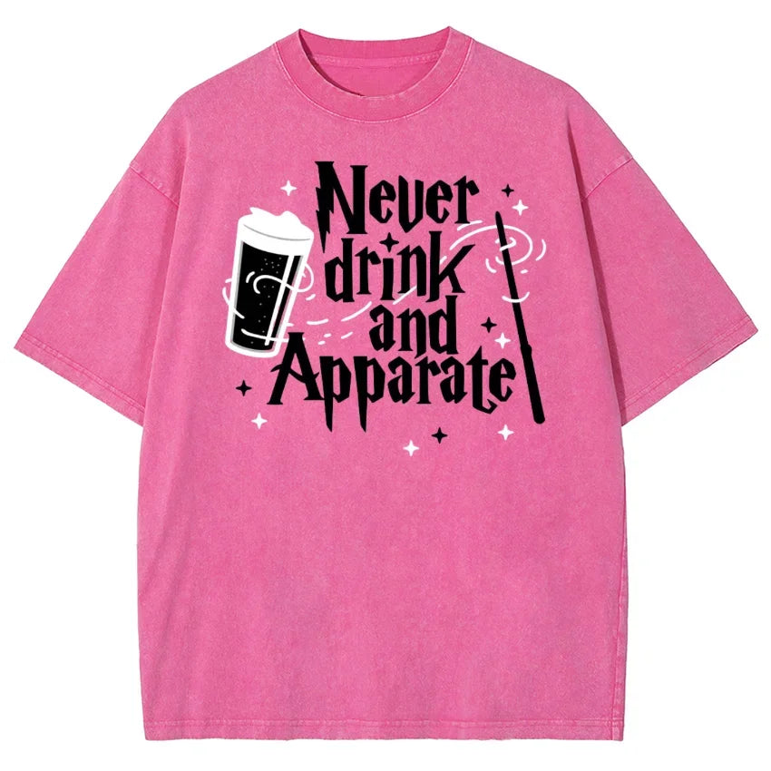 Fashionable Water-Wash Worn-Out Short-Sleeve Men’s Casual Summer Top