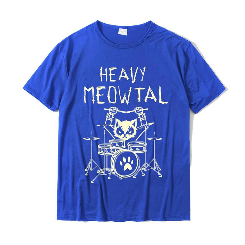 Heavy Meowtal Cat Metal Music Tshirt Women Funny Pet Owner