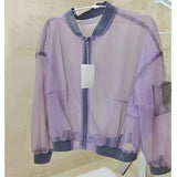 Women Cropped Jacket Korean Fashion Outerwear Casual