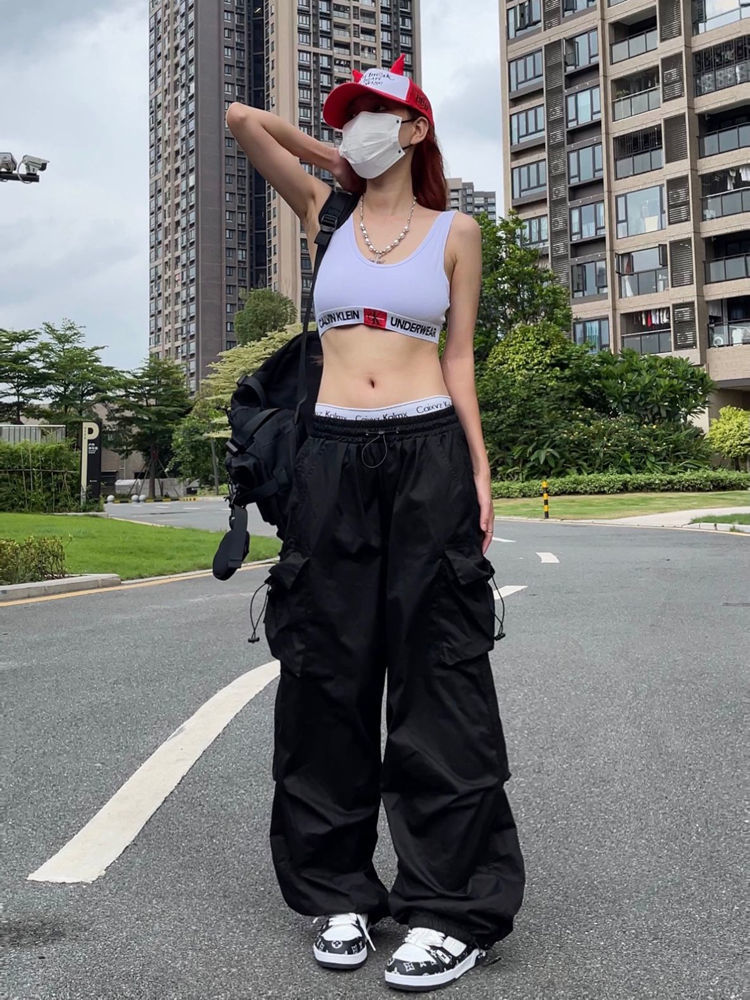 Cargohose Y2K Damen Streetwear Harajuku