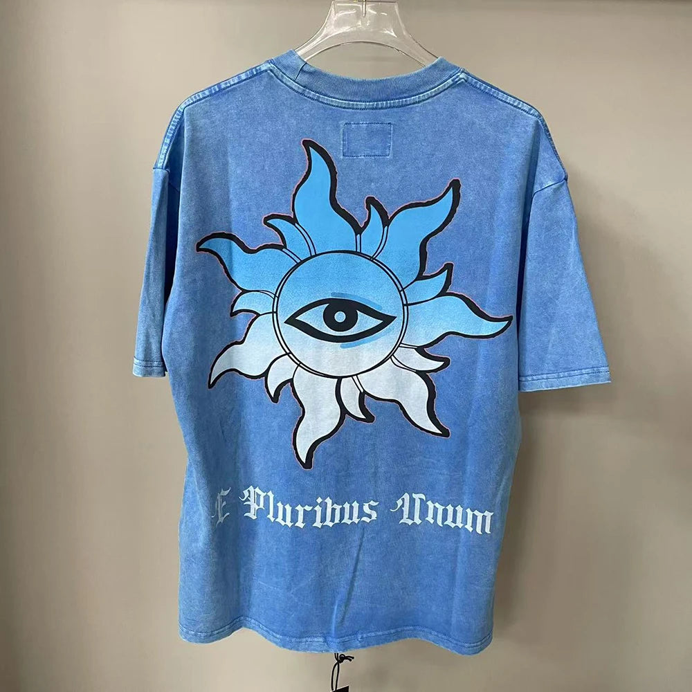 Mens Summer Tees Harajuku Round Neck Loose Casual Tshirts Oversized