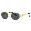 Oval Sunglasses Small Round Metal Fram