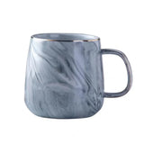 Ceramic Mug Nordic Ins Style Marbled Gold Rim Coffee