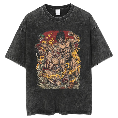 Vintage Attack on Titan Graphic Tees: Enhance Your Wardrobe with Timeless Style