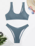 Bikini mit hoher Taille, Damen-Bademode, Bikini-Set, Badeanzüge