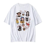 Graphic Print Adult T-Shirt Cartoon Print Graphic T Shirts Funny Shirts Cotton Tee Tops