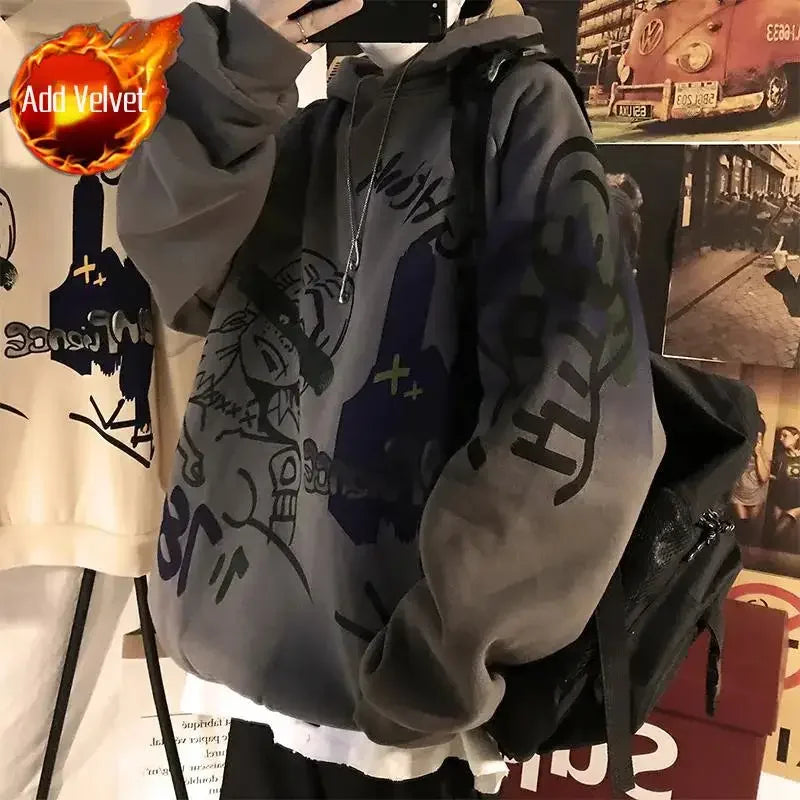 Men's Hoodies Printing Winter Sweatshirts Streetwear