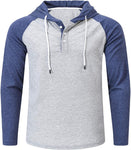 Men Hoodies Sweatshirts Long Sleeve Solid Lightweight Casual