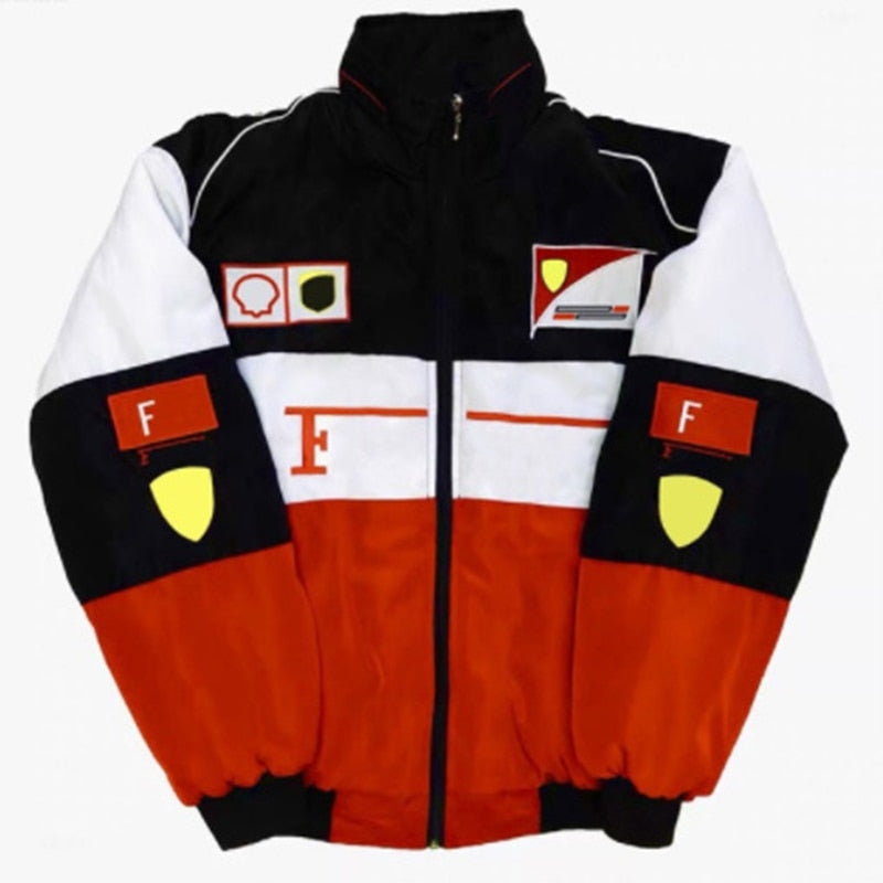 Men Jacket Locomotive Coat Casual Style Embroidery Riding Suit American Racing Suit