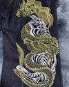 Gothic Street Style: Y2K Harajuku Dragon Pattern Baggy Jeans