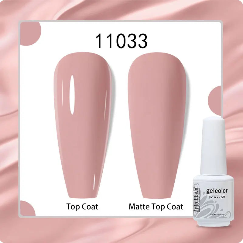 8ml Pure Color Gel Nail Polish Nail Art Manicure Semi Permanent