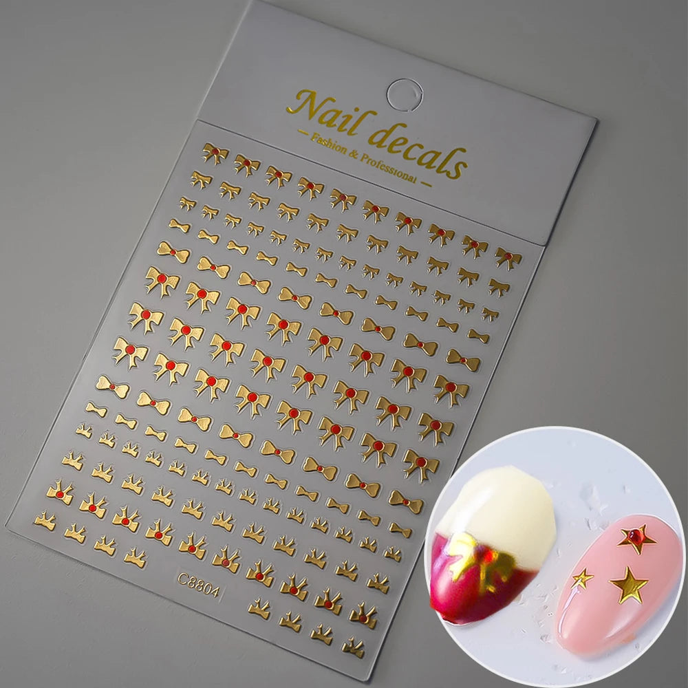 Glossy Y2K Star Nail Decals