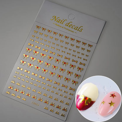 Glossy Y2K Star Nail Decals