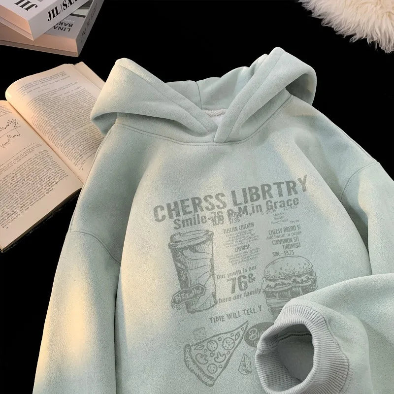 Streetwear Loose Lazy Hoodies Pullover Hip-hop Sweatshirt