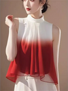 Sleeveless Halter Pleated Blouse – Summer Top for Women