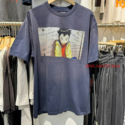 Saint X Cpfm Washed Oversized T-Shirt Men Retro Cotton