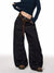Women Y2K Black Baggy Jeans Straight Leg Cotton Casual Pants