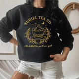 Vintage Suriel Tea Co Sweatshirt Acotar Velaris Night Court City of Starlight
