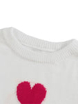 Autumn Plus Size Women Heart Pattern Sweater