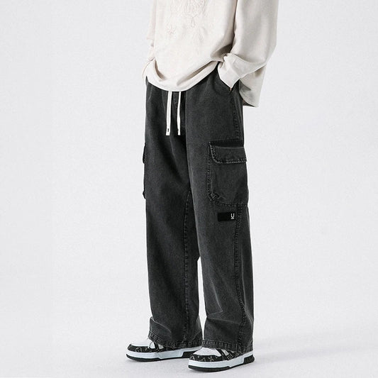 Safari Style Techwear Men Cargo Pants