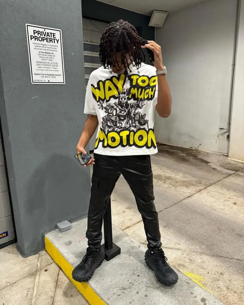 Y2K Gothic Oversized T-Shirt: Trendiges Retro-Statement-Stück