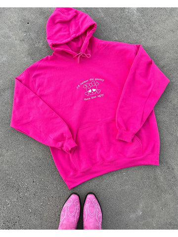 Frauen Drucken Schädel Streetwear Rosa Hoodies Lose Herbst Winter