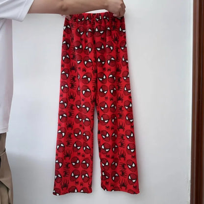 Hello Kitty Spider-Man Pajama Pants Cotton Loose Women’s Lounge Wear