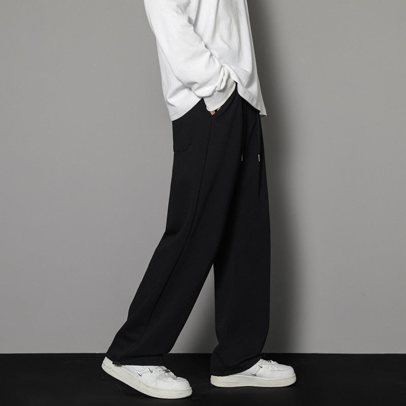 Sweatpants Mens Straight Pants Large Size Male Casual Pants Streetwear - xinnzy