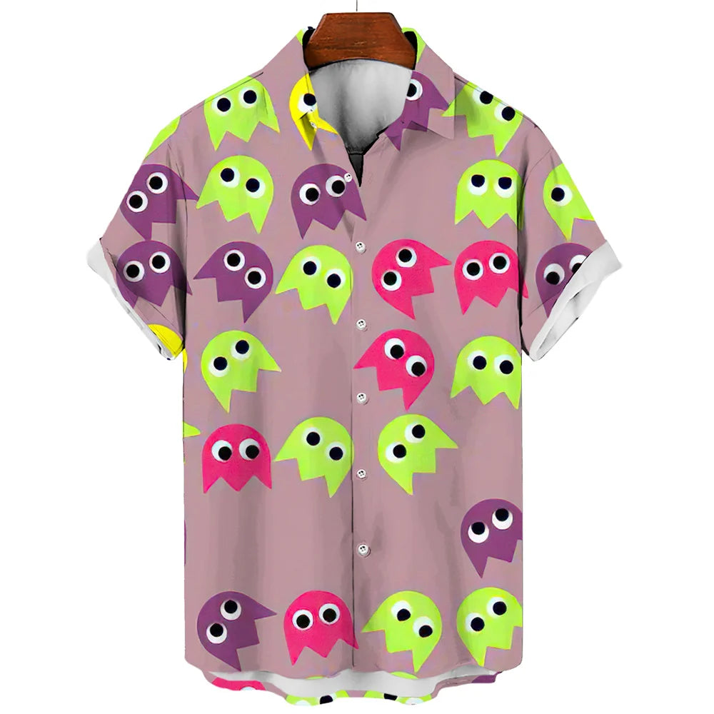 Men’s Hawaiian Shirt 3D Print Summer Casual Short Sleeve