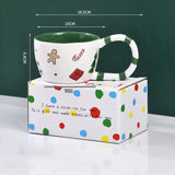 350ML Christmas Coffee Mug Ceramic Cup Winterp