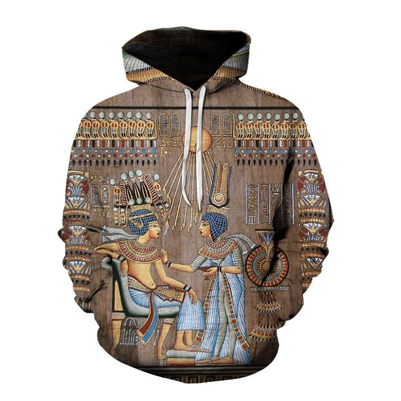 Streetwear Hoodies Männer Alter Horus Ägyptischer Gott Auge Ägyptens Pharao Anubis