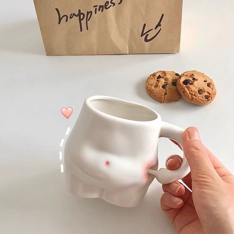 Mug Creative Girl Weird Cup Pinch Belly Cup Fat House Belly