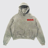 Hoodies mit Buchstabendruck für Männer, Grafik-Top, amerikanische, übergroße Streetwear