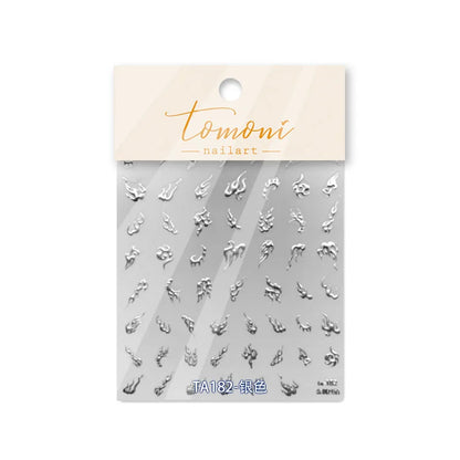 Bronzing Gilded Butterfly Nail Art