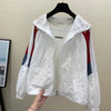Womens UPF Sun Protection Jacket Lightweight Hooded Windbreaker
