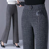 Womens Fleece Lined Pants Plus Size Elastic Waist Winter Casual