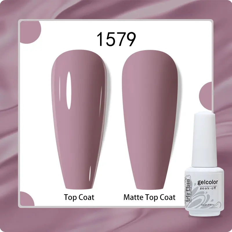 8ml Pure Color Gel Nail Polish Nail Art Manicure Semi Permanent
